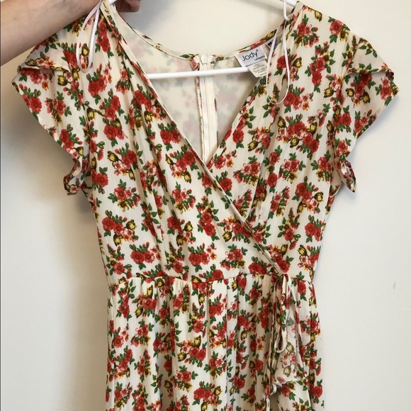 Flower midi wrap dress - Picture 2 of 2